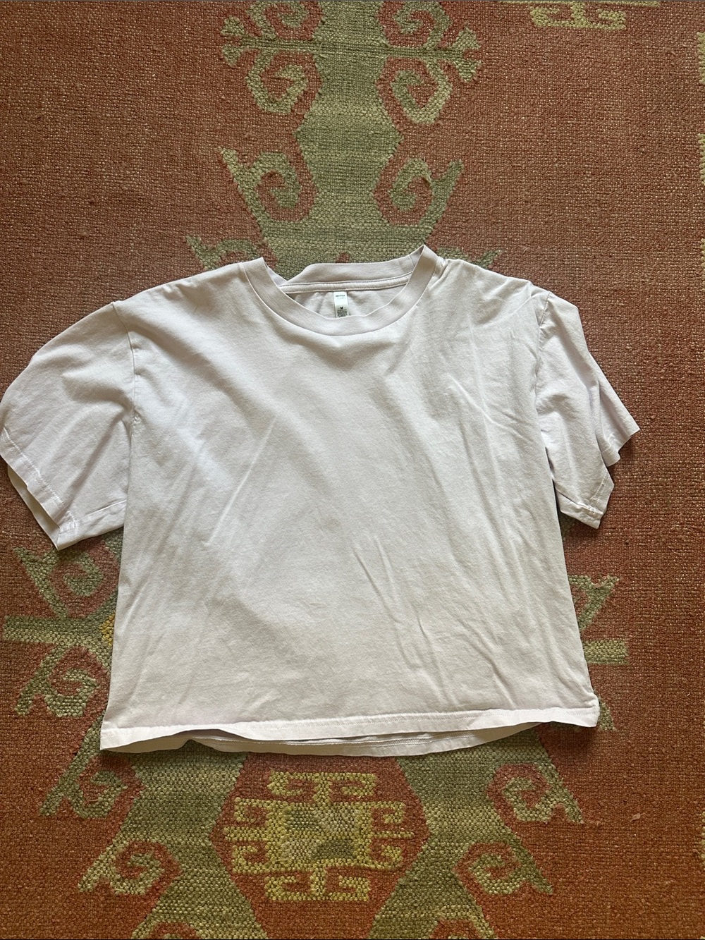 Ascolor Classic Cotton Crewneck T-Shirt - very light pink size medium